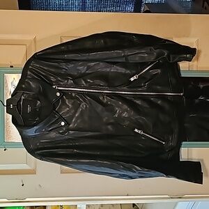 MotoFaux Leather Asymmetrical Moto Jacket